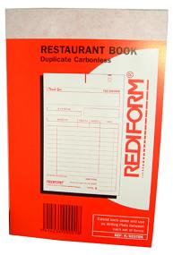 Rediform Restaurant Books 50DL NCR